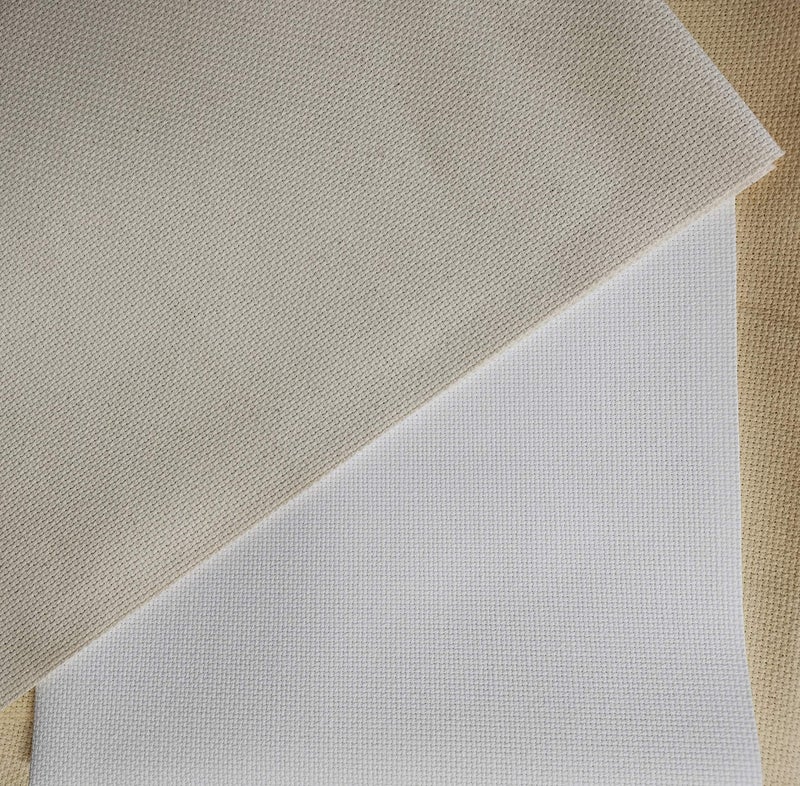 KCS 19" x 28" 14CT Counted Cotton Aida Cloth Cross Stitch Fabric (Natural-Ecru) - Image 5